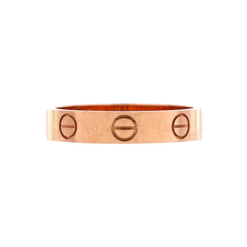 Cartier Love Wedding Band Ring 18K Rose Gold