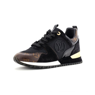 Louis Vuitton Women's Run Away Sneakers Mesh with Monogram Canvas and Suede