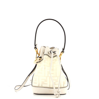 Fendi Mon Tresor Bucket Bag Zucca PU Mini