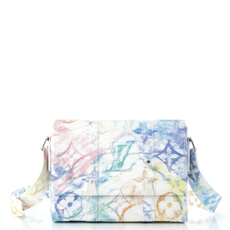 Louis Vuitton Trunk Messenger Bag Limited Edition Monogram Pastel Multicolor