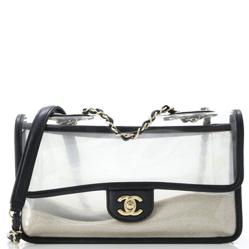 Chanel Sand By The Sea Flap Bag PVC with Lambskin Medium