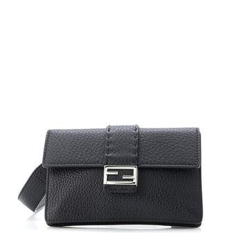 Fendi Selleria Baguette Convertible Pouch Leather