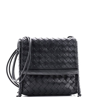 Bottega Veneta Knot Strap Shoulder Bag Intrecciato Leather Small