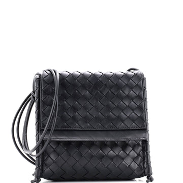 Bottega Veneta Knot Strap Shoulder Bag Intrecciato Leather Small