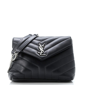 Saint Laurent Loulou Shoulder Bag Matelasse Chevron Leather Small