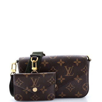 Louis Vuitton Felicie Strap & Go Handbag Monogram Canvas