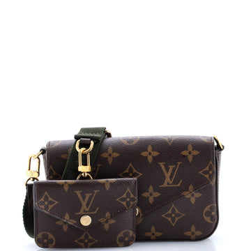 Louis Vuitton Felicie Strap & Go Handbag Monogram Canvas