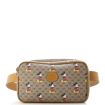 Gucci Disney Mickey Mouse Belt Bag Printed Mini GG Coated Canvas Small