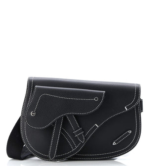 Christian Dior Saddle Messenger Pouch Leather