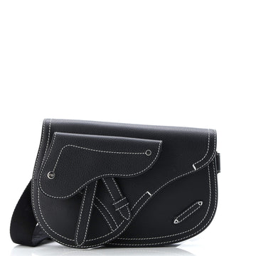 Christian Dior Saddle Messenger Pouch Leather