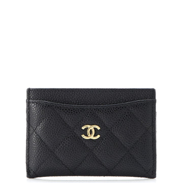Chanel Classic Card Holder Quilted Caviar