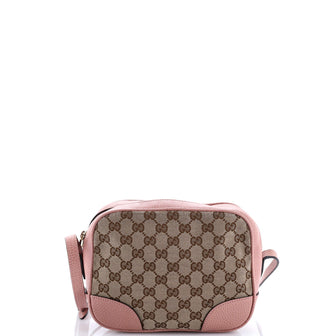 Gucci Bree Disco Crossbody Bag GG Canvas with Leather Mini