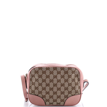 Gucci Bree Disco Crossbody Bag GG Canvas with Leather Mini