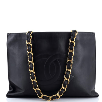 Chanel Vintage CC Chain Tote Lambskin XL