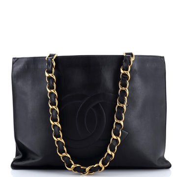 Chanel Vintage CC Chain Tote Lambskin XL