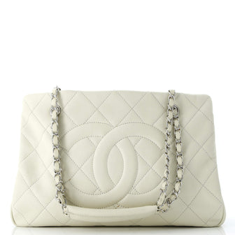 Chanel Timeless CC Shopping Tote Quilted Caviar Medium