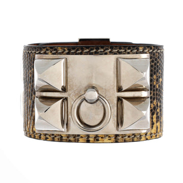 Hermes Collier de Chien Bracelet Lizard
