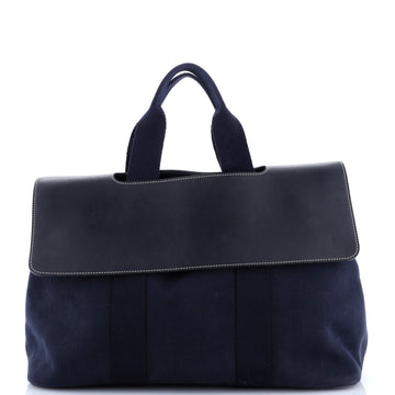 Hermes Valparaiso Bag Toile and Leather MM