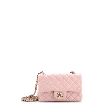 Chanel Classic Single Flap Bag Quilted Lambskin Mini