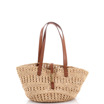 Saint Laurent Panier Monogram Basket Shopper Raffia Small