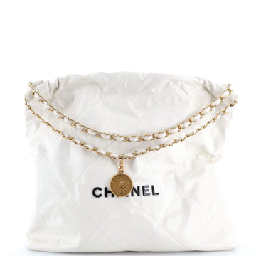 Chanel 22 Chain Hobo Quilted Calfskin Medium