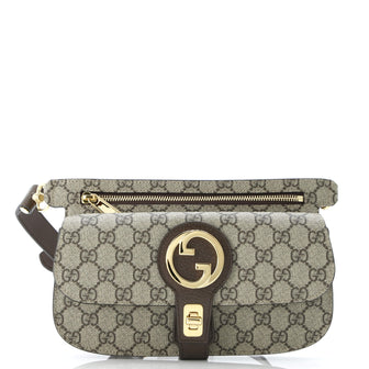 Gucci Blondie Flap Pocket Belt Bag GG Coated Canvas