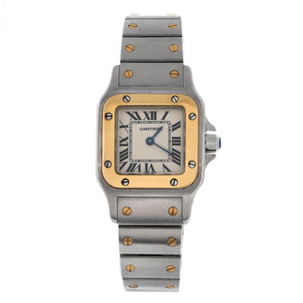 Cartier Santos de Cartier Galbee Quartz Watch Stainless Steel and Yellow Gold 24