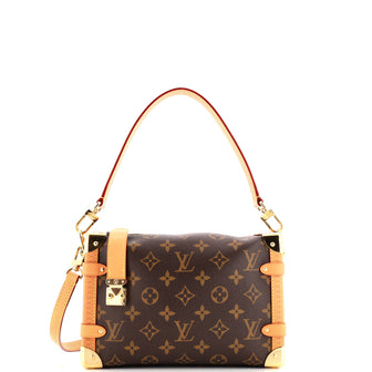 Louis Vuitton Side Trunk Handbag Monogram Canvas MM