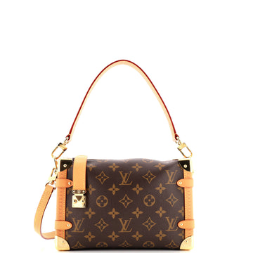 Louis Vuitton Side Trunk Handbag Monogram Canvas MM