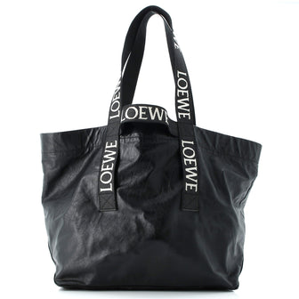 Loewe Fold Logo Strap Tote Leather Large