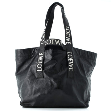 Loewe Fold Logo Strap Tote Leather Large