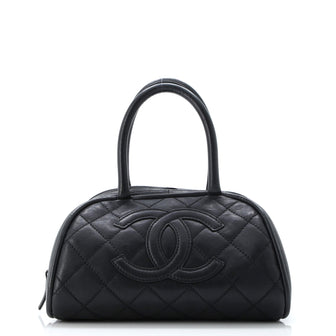 Chanel Timeless CC Bowler Bag Quilted Leather Mini