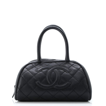 Chanel Timeless CC Bowler Bag Quilted Leather Mini