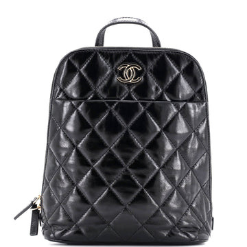 Chanel My Pocket Backpack Quilted Shiny Calfskin
