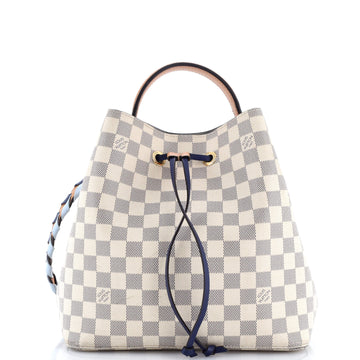 Louis Vuitton NeoNoe Handbag Damier with Braided Detail MM