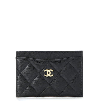 Chanel Classic Card Holder Quilted Caviar