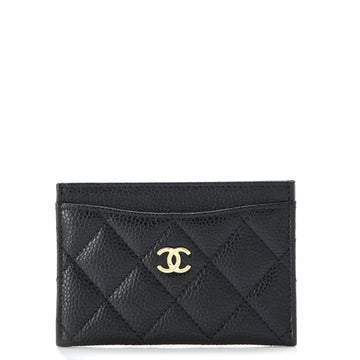 Chanel Classic Card Holder Quilted Caviar