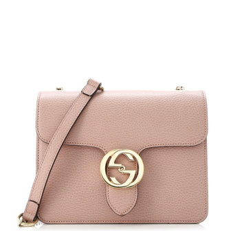 Gucci Interlocking Shoulder Bag Leather Small