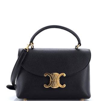 Celine Nino Top Handle Bag Leather Teen