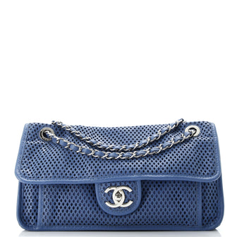 Chanel Up In The Air Flap Bag Perforated Leather Medium