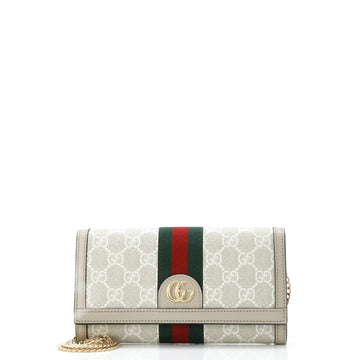 Gucci Ophidia Wallet on Chain GG Coated Canvas with Leather