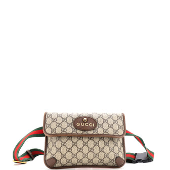 Gucci Neo Vintage Flap Belt Bag GG Coated Canvas