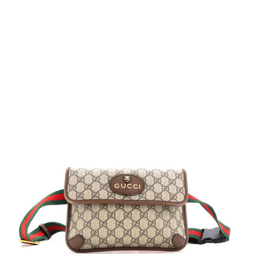 Gucci Neo Vintage Flap Belt Bag GG Coated Canvas