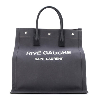 Saint Laurent Rive Gauche Shopper Tote Canvas Tall