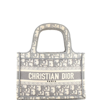Christian Dior Book Tote Oblique Canvas Mini