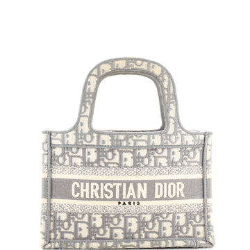 Christian Dior Book Tote Oblique Canvas Mini