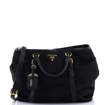 Prada Convertible Belted Tote Tessuto Large