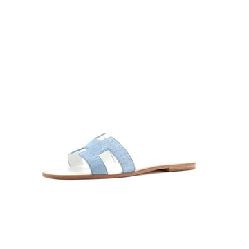 Hermes Women's Oran Sandals Denim