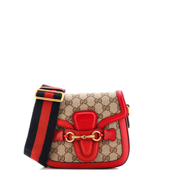 Gucci Lady Web Shoulder Bag GG Canvas Small