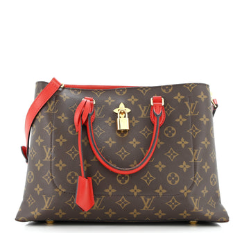 Louis Vuitton Flower Tote Monogram Canvas with Leather